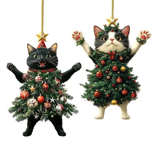 Cute cat hanging ornaments - cute,