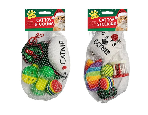 Cat christmas stocking - cat,