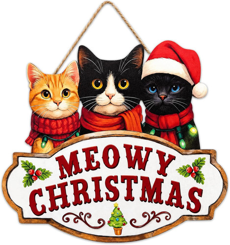 Cute cats merry christmas - cats,