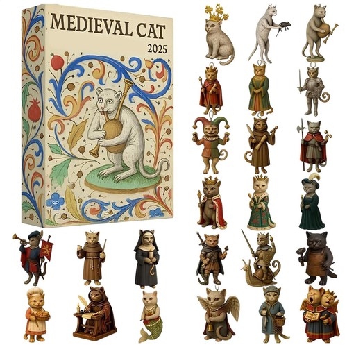 Christmas cat ornament - christmas,
