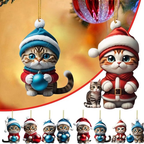 19x merry christmas cute - cute, cat