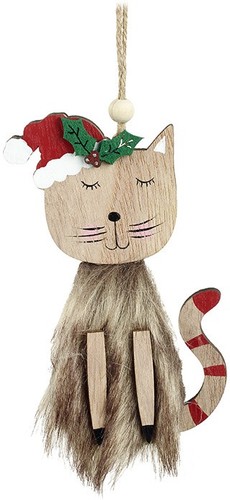 Hanging faux fur xmas - hanging,