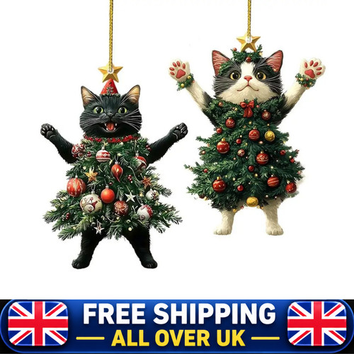 Cute cat hanging - cute, ornaments