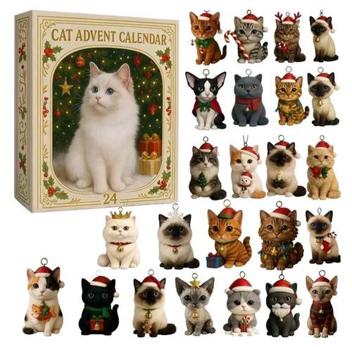 Cat christmas advent calendar - christmas,