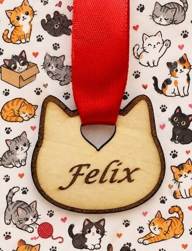 Personalised cat christmas - personalised,