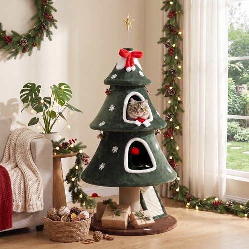 Pawhut cat tree for indoor - cat,