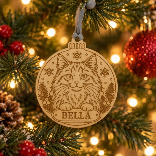 Personalised wooden cat - personalised,
