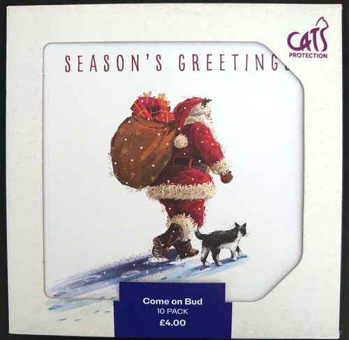 Christmas cards cats - christmas,