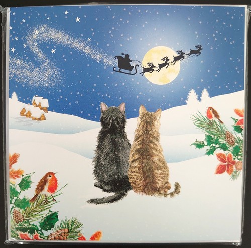 Christmas cards cats - cards,