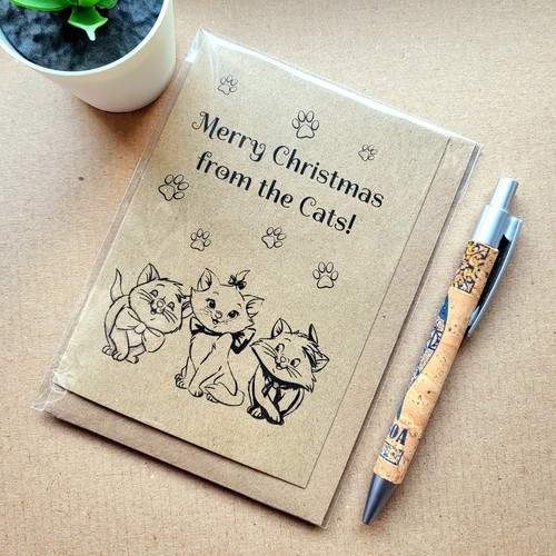 Cats christmas card - christmas,