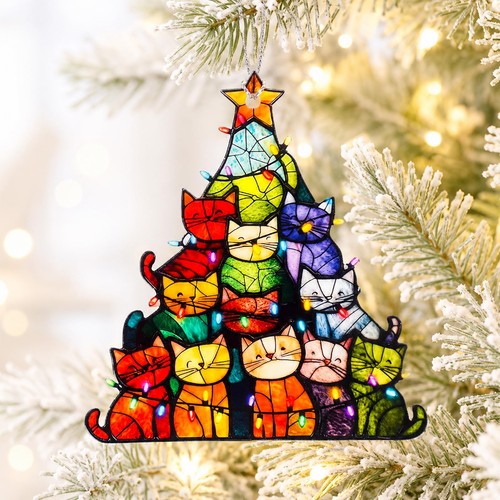 Cat christmas tree - christmas,