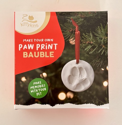 Make your own paw - print, bauble