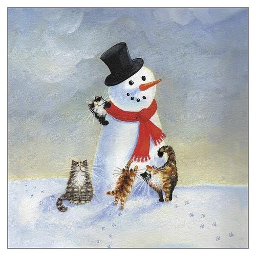 Cat themed christmas card - cat,