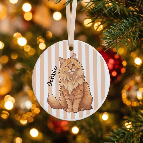 Custom cat hanging - cat, bauble