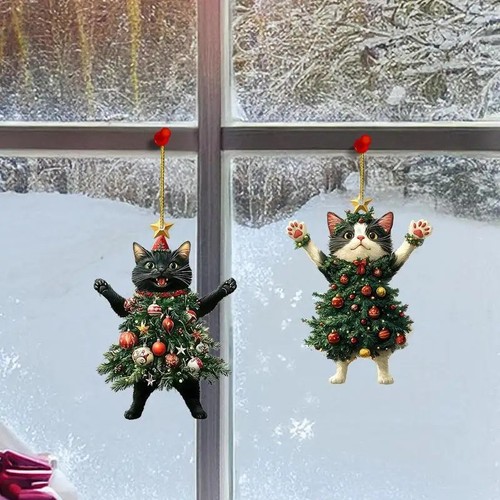 Christmas decoration cat - christmas,