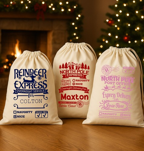 Personalised santa sack - personalised,