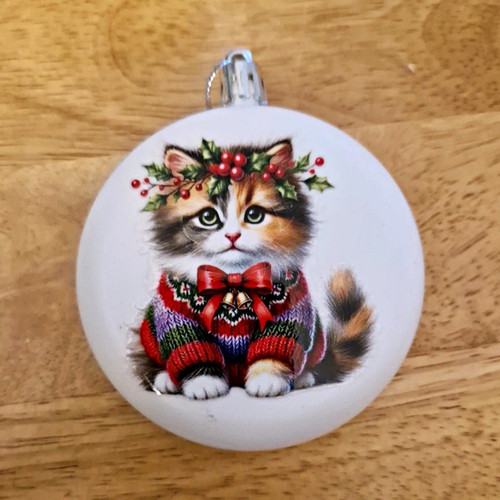 Calico cat christmas - calico, bauble